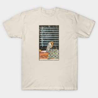 Nine of swords tarot card (distressed) T-Shirt